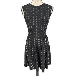 TED BAKER Dress Size 1 Black White Old Money  Quiet Luxury  Boardroom
